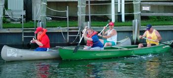 An impromptu race at practice